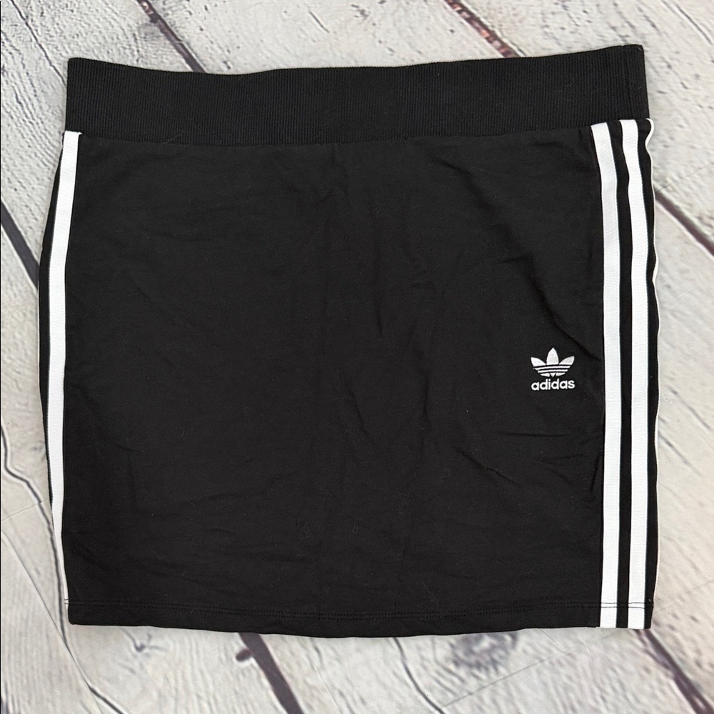 Adidas Knit Black Mini Skirt Size Medium